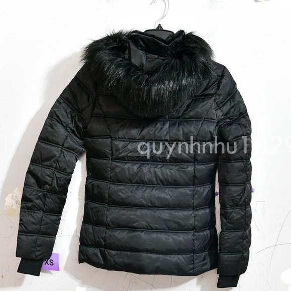 NWT Nautica women Puffer Jacket in  Black - Picture 8 of 9